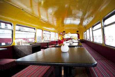 Inside Catering Double Decker Bus