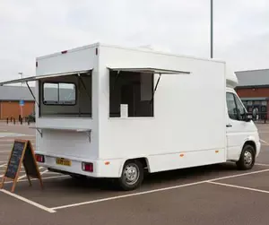 Catering van trading on a UK retail park pitch