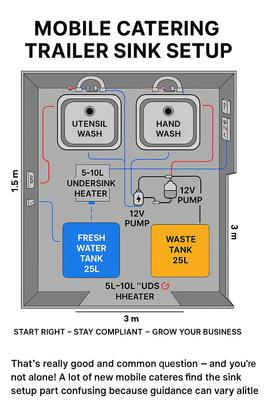 UK mobile catering sink setup guide 