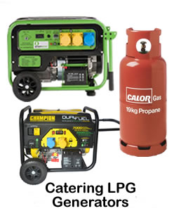 lpg generator for mobile catering