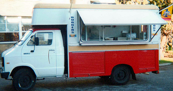 my old catering van after some painting and cleaning